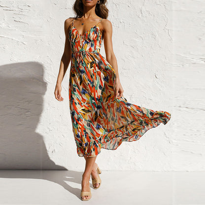 Avelena | Vielseitiges Boho Kleid mit Druck