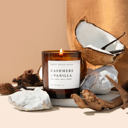 Avelena | Cashmere und Vanille Sojawachs Kerze 11Oz