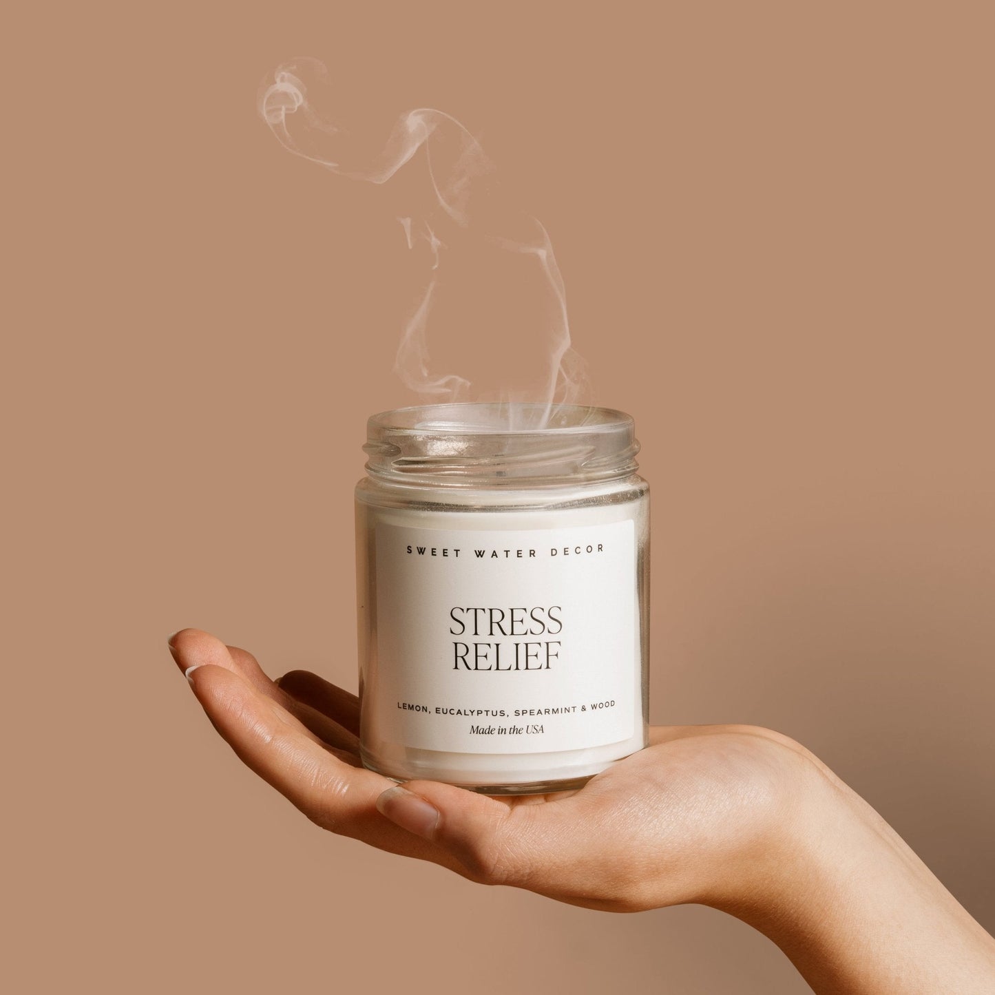 Avelena | Stress Relief Sojawachskerze Klarglas 9 Oz