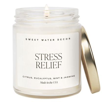 Avelena | Stress Relief Sojawachskerze Klarglas 9 Oz