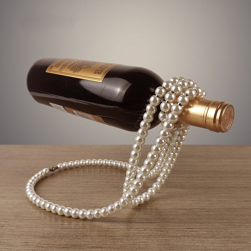 Avelena | Perlenhalskette Edelstahl V-Förmiger Haken Weinfuß Klemhalter Aufhängung Champagner Whisky Kleine Ornamente