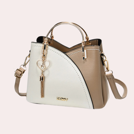 Avelena | Vero – Elegante Lederhandtasche mit mehreren Fächern | Stylische Schulter- & Umhängetasche