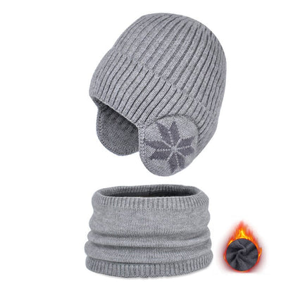 Avelena | Winter Beanie Mütze Schal Sets Warme Strickmütze