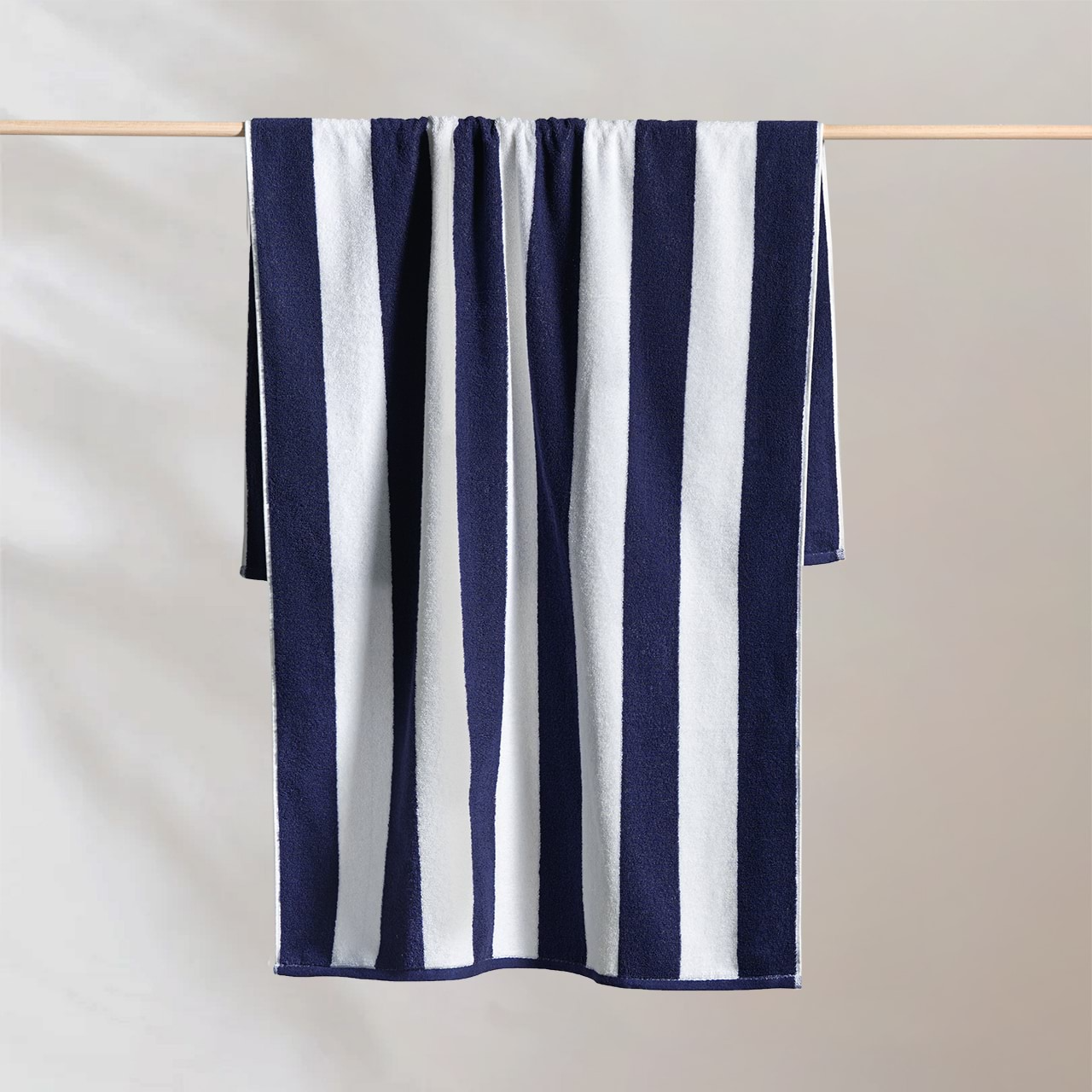 Avelena | Cabana Baumwoll-Terry Strandtuch Navy