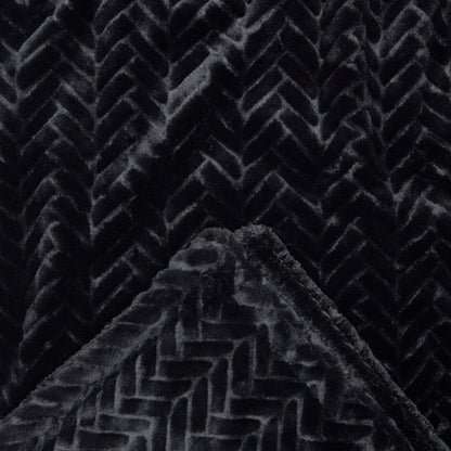 Avelena | Geprägter Fake Fur Geworfen Teppich