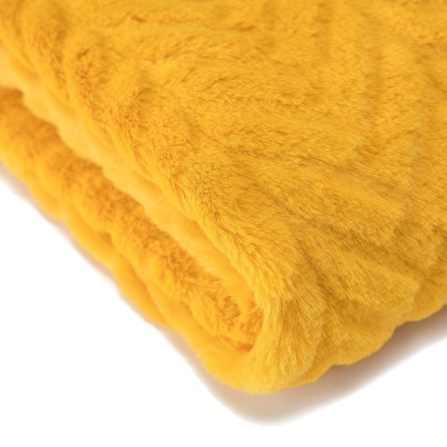 Avelena | Geprägter Fake Fur Geworfen Teppich