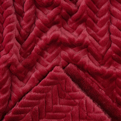 Avelena | Geprägter Fake Fur Geworfen Teppich