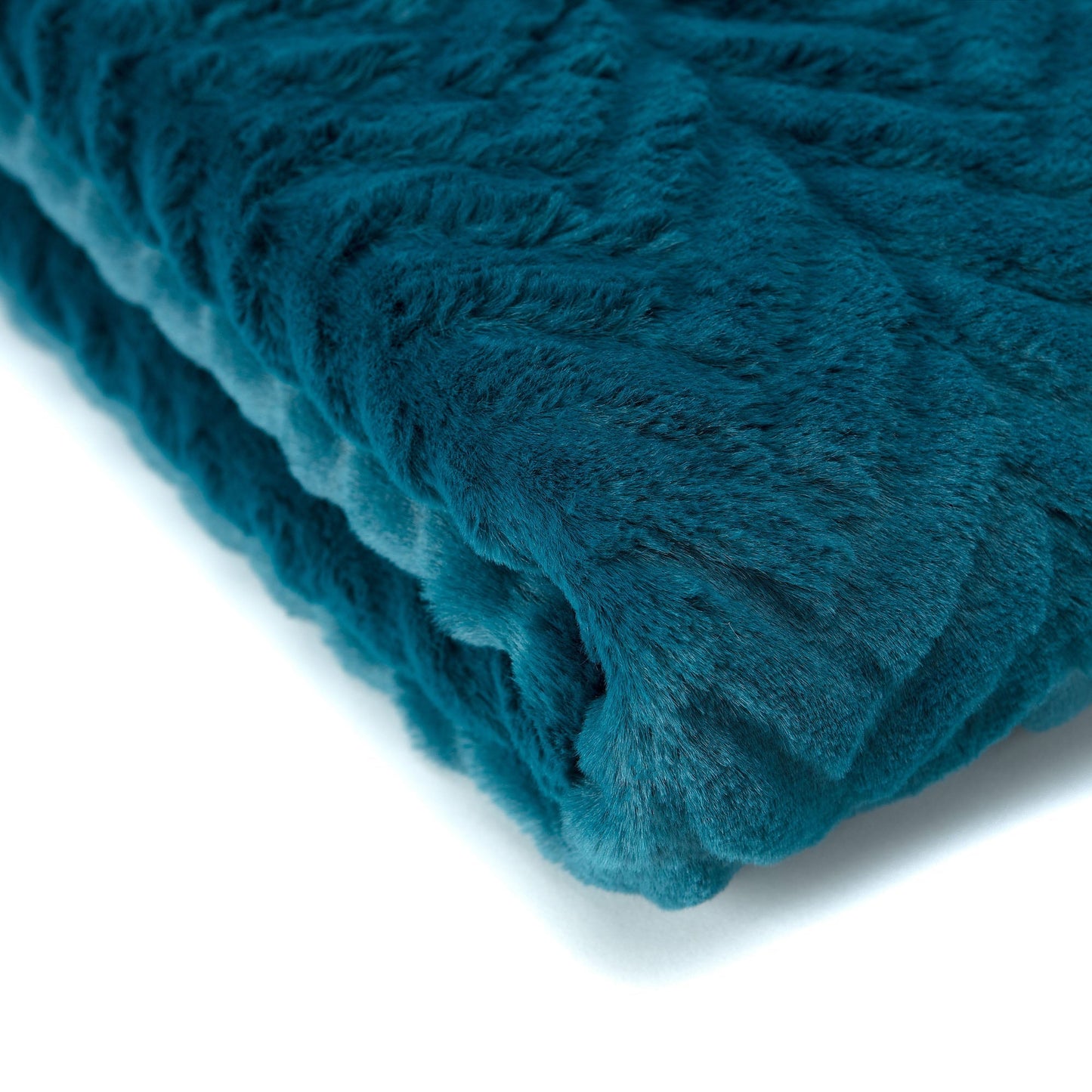 Avelena | Geprägter Fake Fur Geworfen Teppich