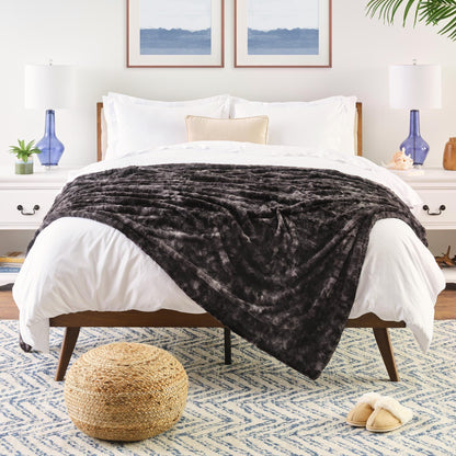 Avelena | Wendbares Oversized Wolf Faux-Fur-Wurfdecke