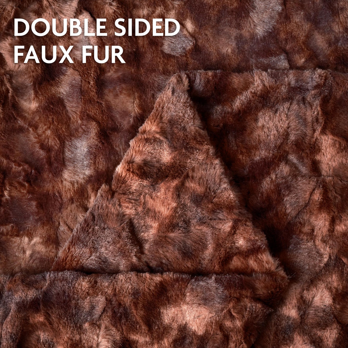 Avelena | Wendbares Oversized Wolf Faux-Fur-Wurfdecke