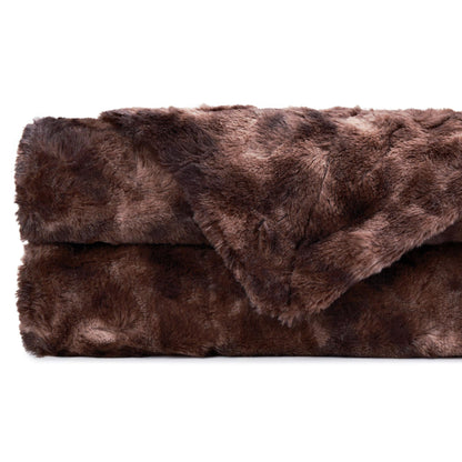 Avelena | Wendbares Oversized Wolf Faux-Fur-Wurfdecke