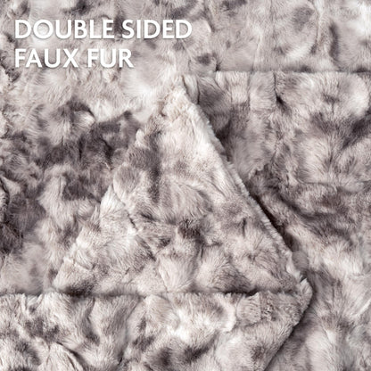 Avelena | Wendbares Oversized Wolf Faux-Fur-Wurfdecke