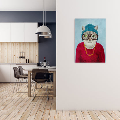 Avelena | Katze Rapper Kunstdruck
