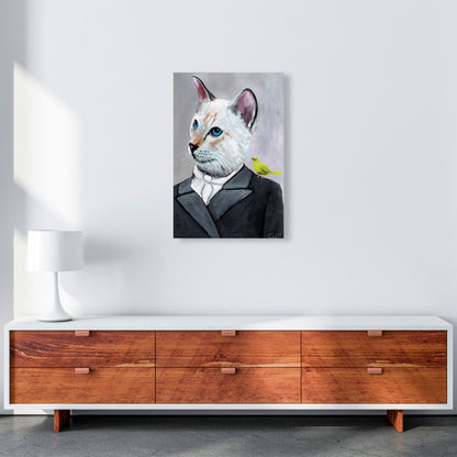 Avelena | Katze mit Vogel Kunstdruck