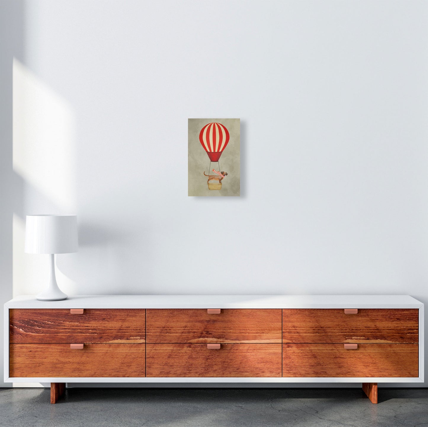 Avelena | Dackel mit Luftballon Kunstdruck Von Coco Deparis