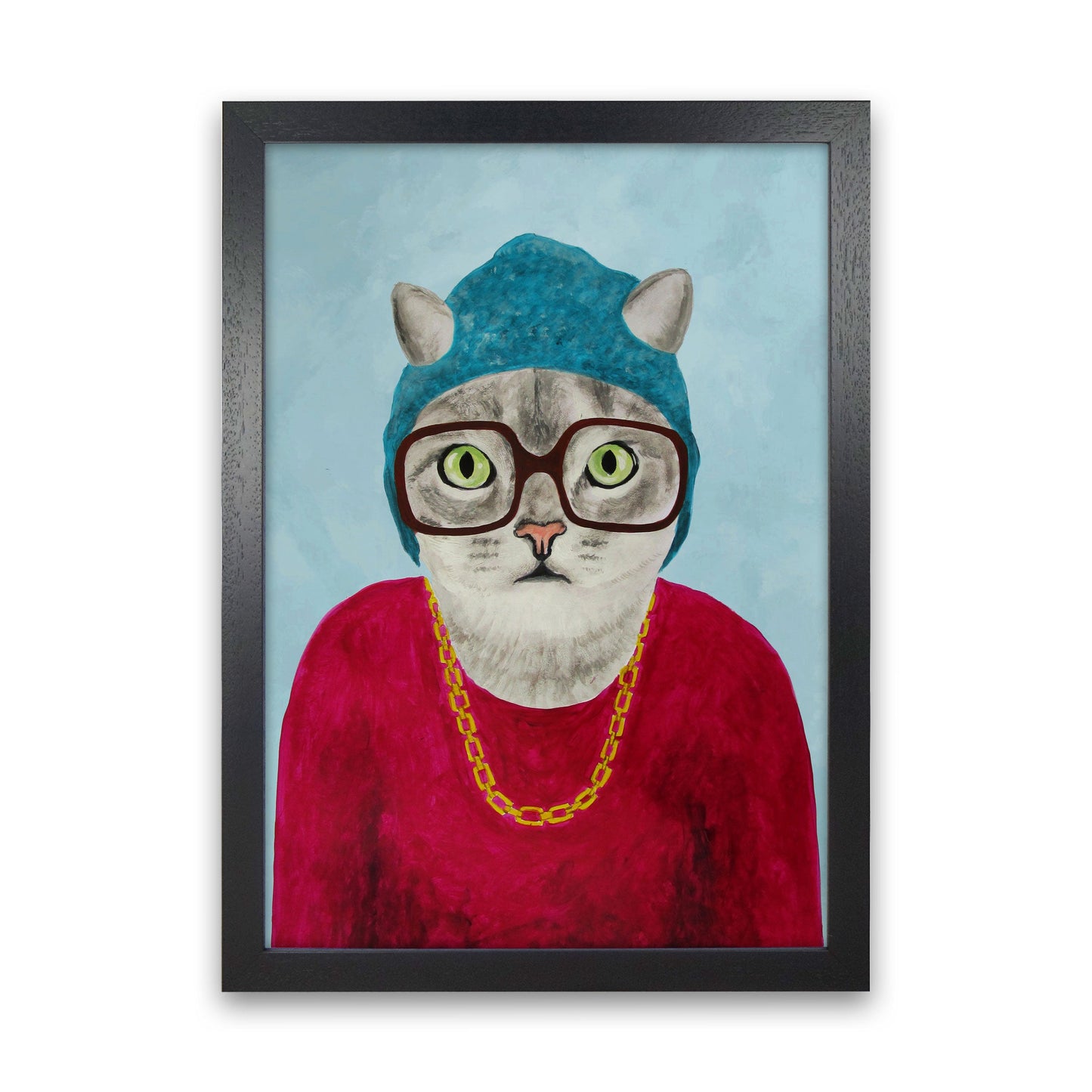Avelena | Katze Rapper Kunstdruck