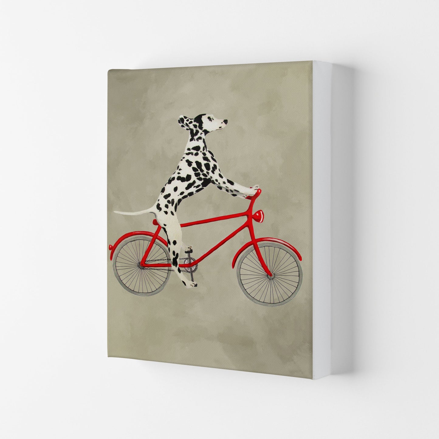 Avelena | Dalmatinischer Auf Fahrrad Kunstdruck Von Coco Deparis
