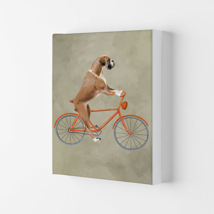 Avelena | Boxer Auf Fahrrad Kunstdruck