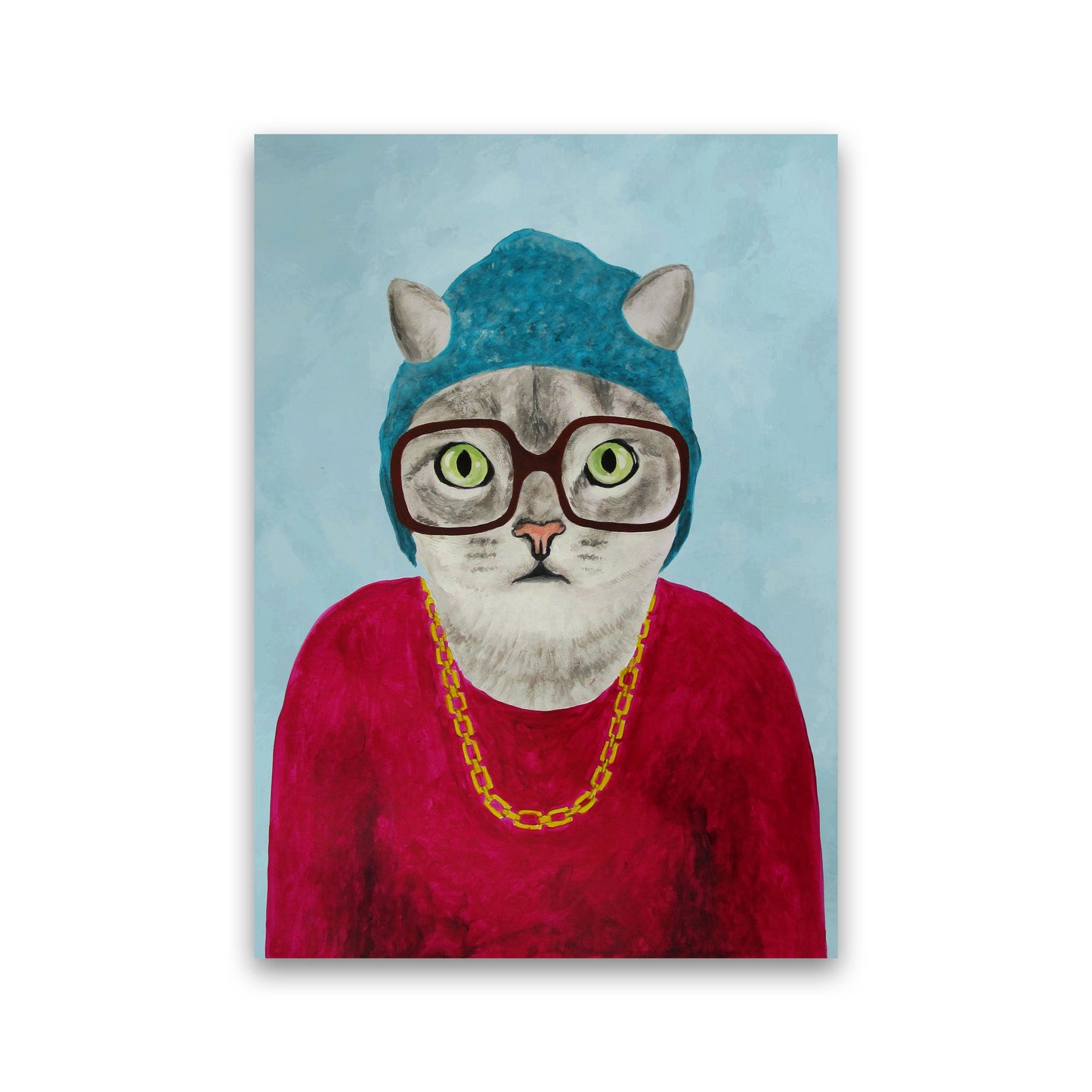 Avelena | Katze Rapper Kunstdruck