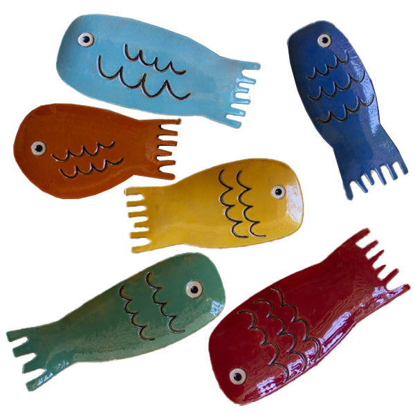 Avelena | Keramische Fischer Teller, Set mit 6