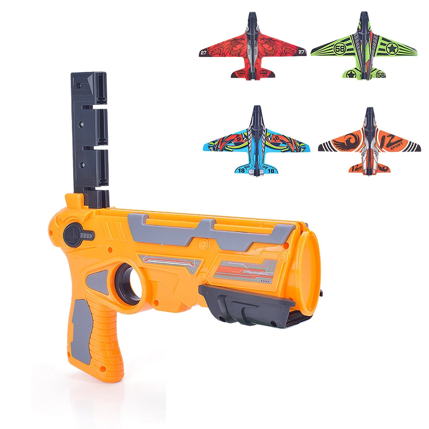 Avelena | Katapultflug Schaum Luftkampf Ein-Klick Abschussmodelle Spielzeug Gleiter Modell Outdoor Spielzeug für Kinder und Erwachsene