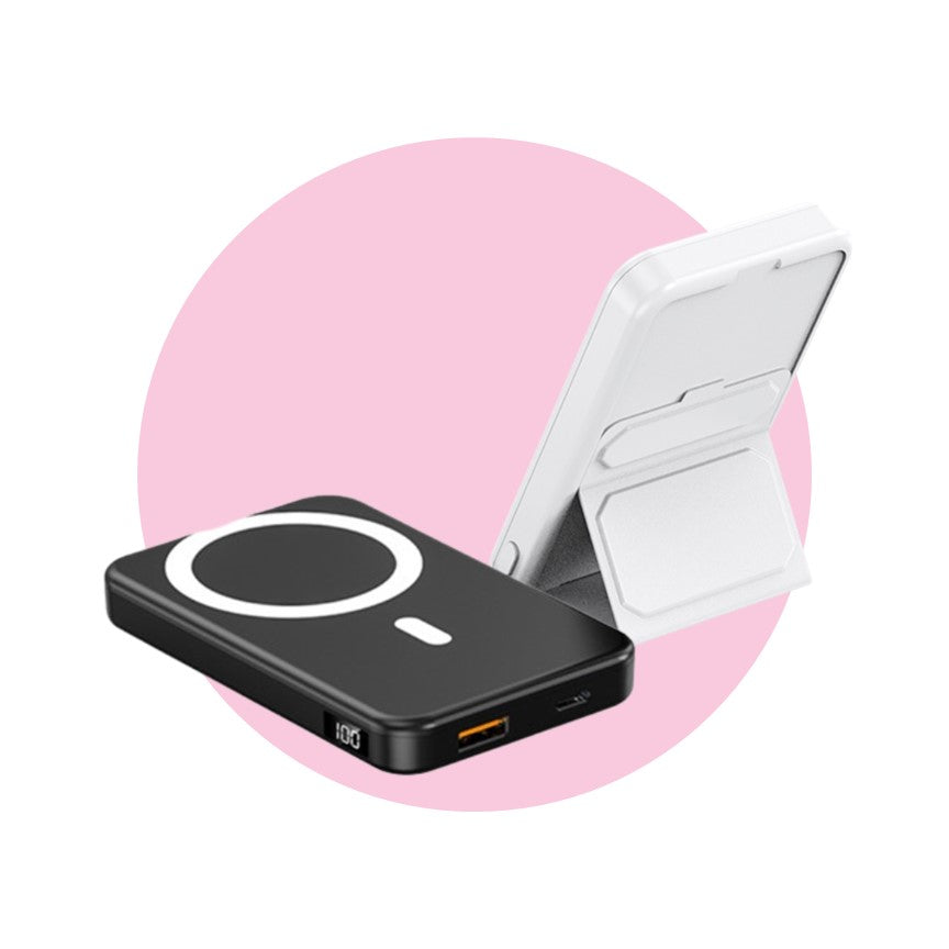 Avelena | Drahtlose Powerbank für das Handy - 10K mAh Magnetischer tragbarer Ladegerät