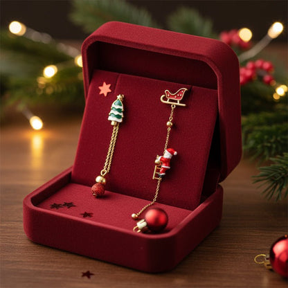 Avelena | Charmante Weihnachtsmann Quastenohrringe für einen festlichen Weihnachtsstil