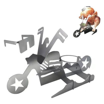 Avelena | Edelstahl Hähnchenständer für saftiges BBQ mit Bierdosenhalter