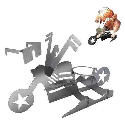 Avelena | Edelstahl Hähnchenständer für saftiges BBQ mit Bierdosenhalter