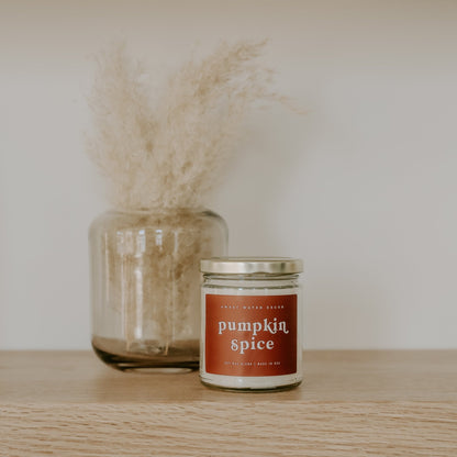 Avelena | Kürbis Gewürz Sojawachskerze Klare Behälter 9 Oz