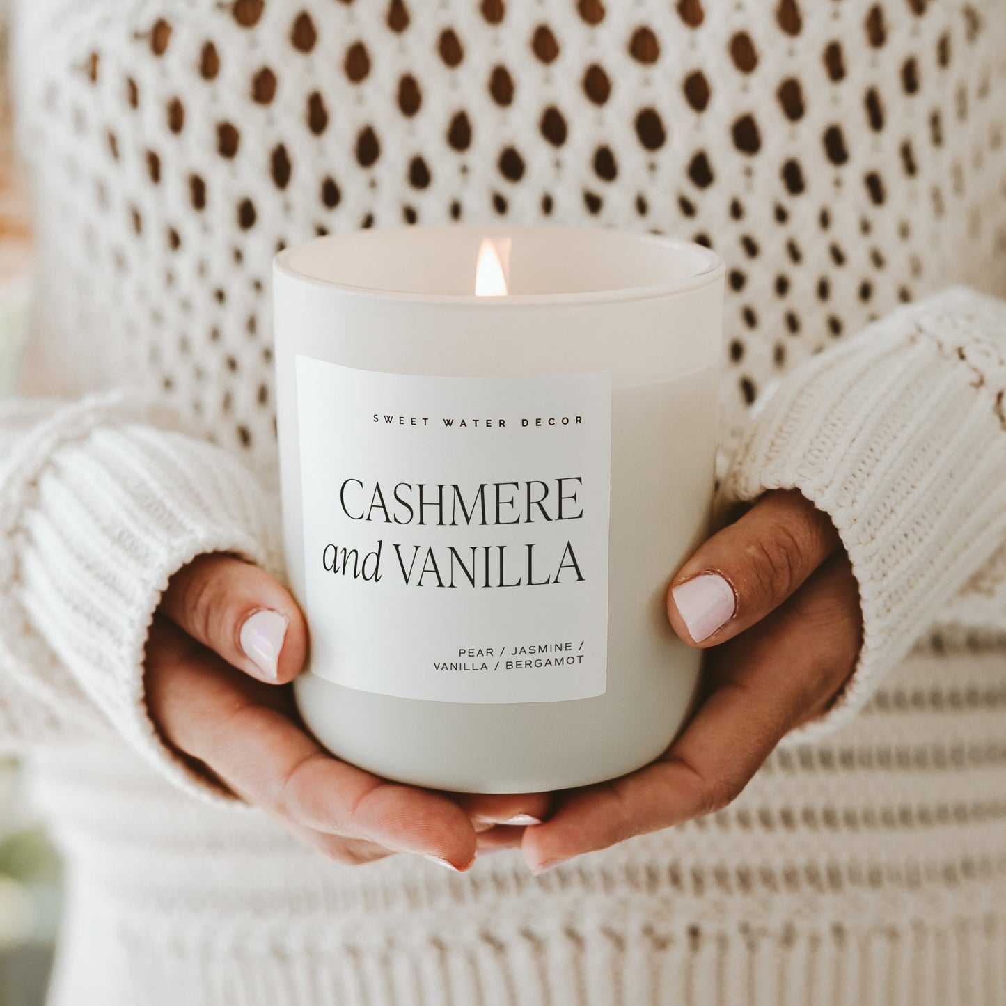 Avelena | Cashmere und Vanille-Sojawachs-Kerze, Tan Mattglas 15Oz