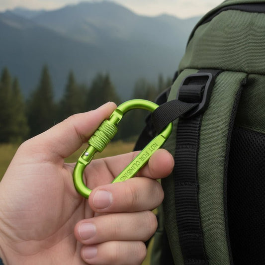 Avelena | D-förmiger Karabiner in mehreren Farben für Wandern & Camping