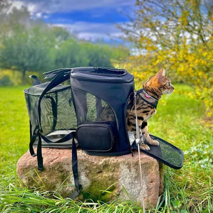 Avelena | Bequemer Katzenrucksack mit Sichtfenster