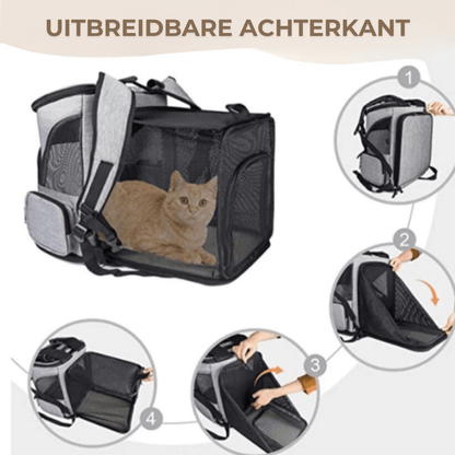Avelena | Bequemer Katzenrucksack mit Sichtfenster