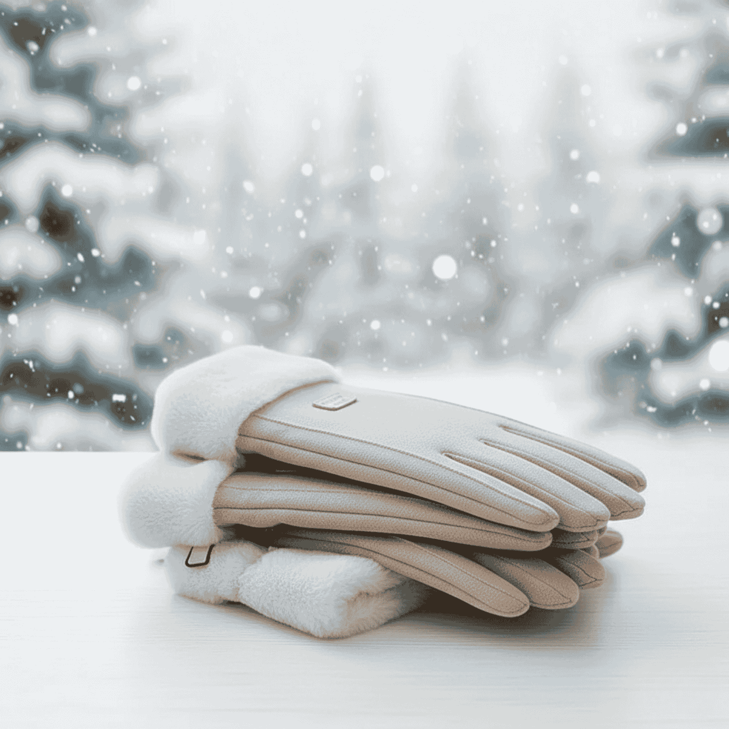 Avelena | Dicke Wildleder Touchscreen-Handschuhe für kalte Tage