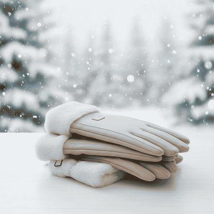 Avelena | Dicke Wildleder Touchscreen-Handschuhe für kalte Tage