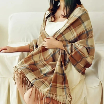 Avelena | Weicher Schal mit Diamantmuster für zeitlosen Stil & warme Eleganz