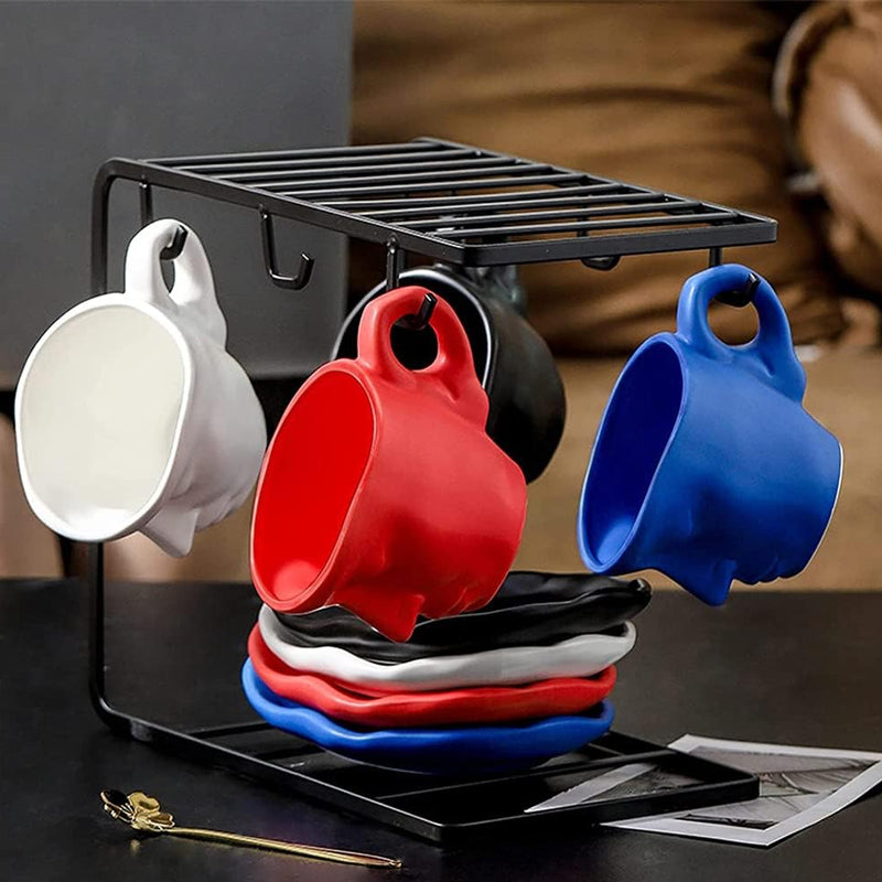 Avelena | Kyssnades Gesicht keramische Kaffeetasse