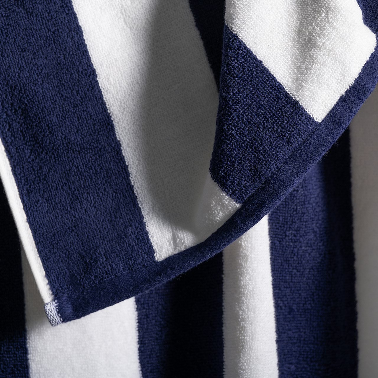 Avelena | Cabana Baumwoll-Terry Strandtuch Navy