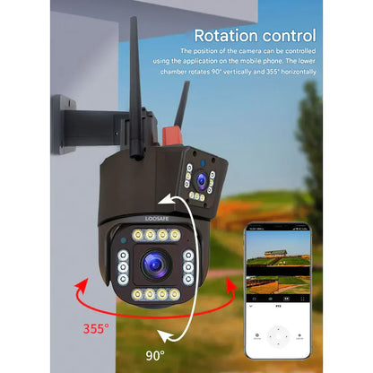 Avelena | DualGuard | 4K Sicherheitskamera mit Solarpanel
