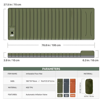 Avelena | Aufblasbare Campingmatratze | Wasserdicht, Tragbar & Einfache Inflation für Outdoor-Abenteuer