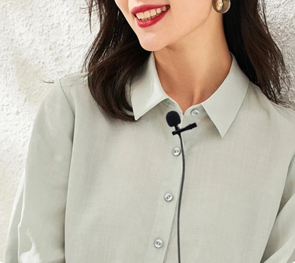 Avelena | 3,5 mm Klinke oder USB Kabelgebundenes Mini-Mikrofon - Professionelles Mikrofon für Laptops und Konferenzen