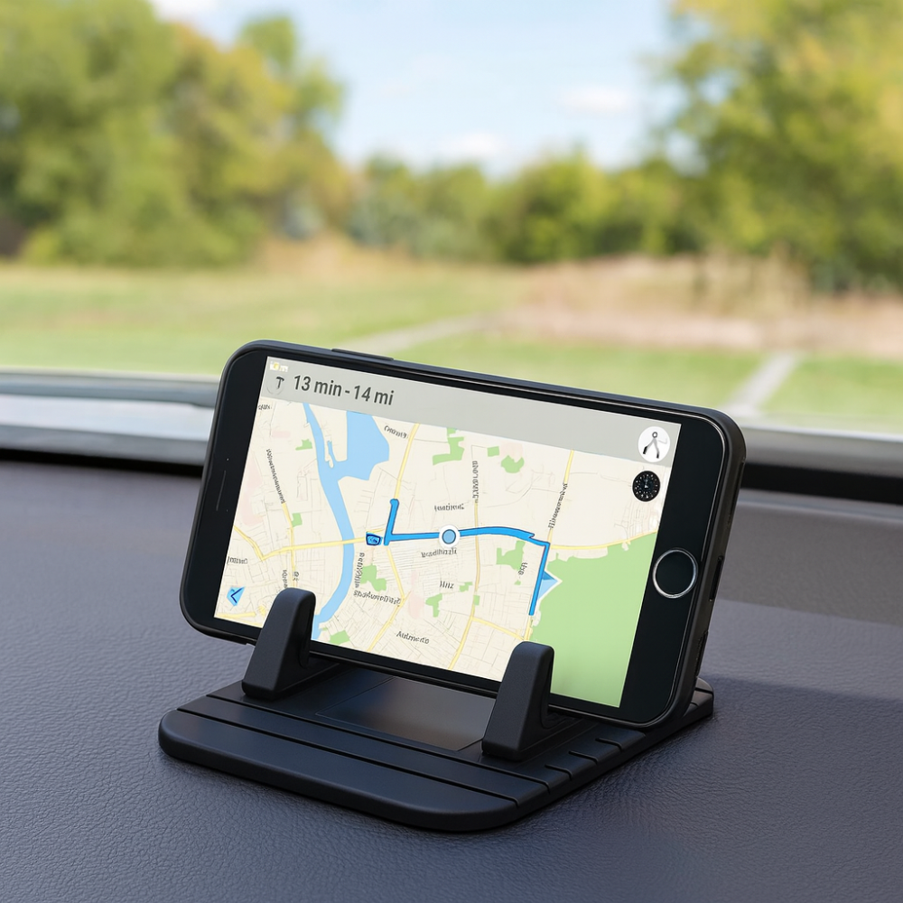 Avelena | Car Phone Holder Universal Non-Slip Dashboard Silicone Suction Mount