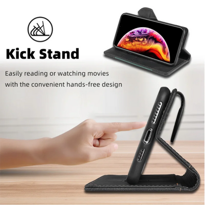 Avelena | Wallet Magnetische Flip-Lederhülle für iPhone
