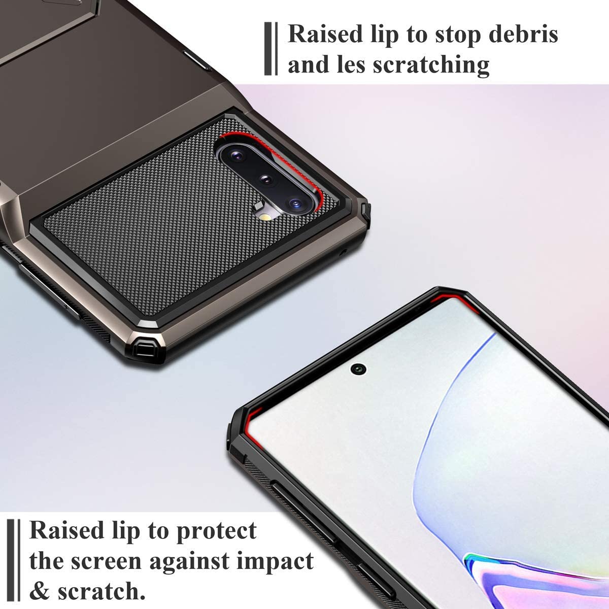 Avelena | Stoßfeste Brieftaschenhülle für Samsung Galaxy S