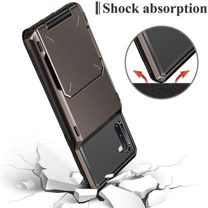 Avelena | Stoßfeste Brieftaschenhülle für Samsung Galaxy S