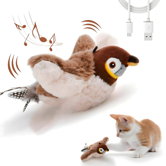 Avelena | Cat Toy Plush Bird Chirping Sound