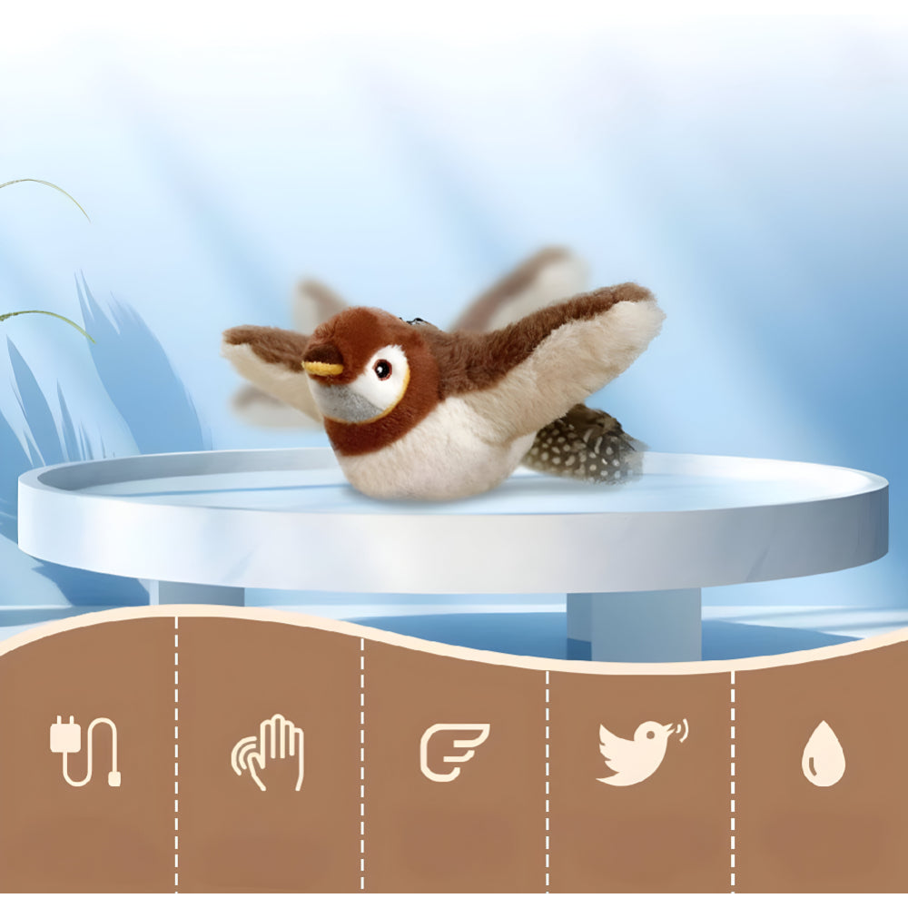 Avelena | Cat Toy Plush Bird Chirping Sound