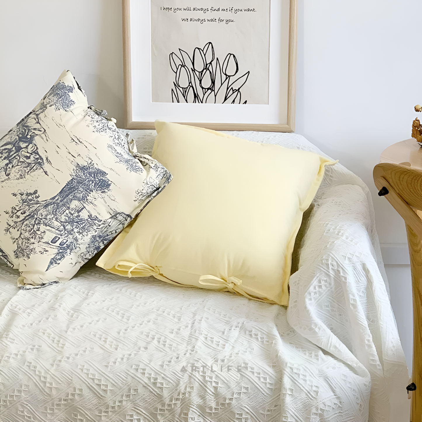 Avelena | Chateau Vintage Druck Kissenbezug