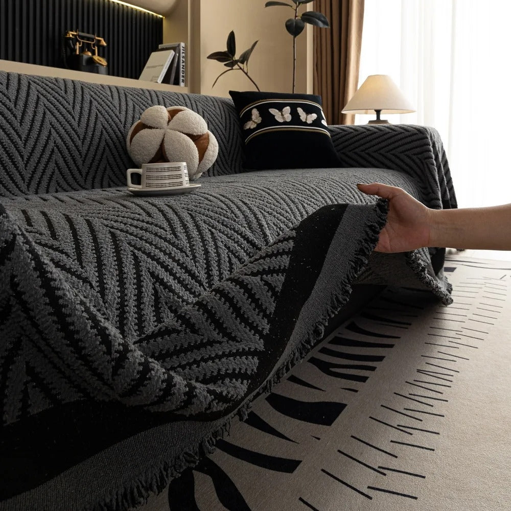 Avelena | Chevron Herringbone Quast Sofaüberwurf